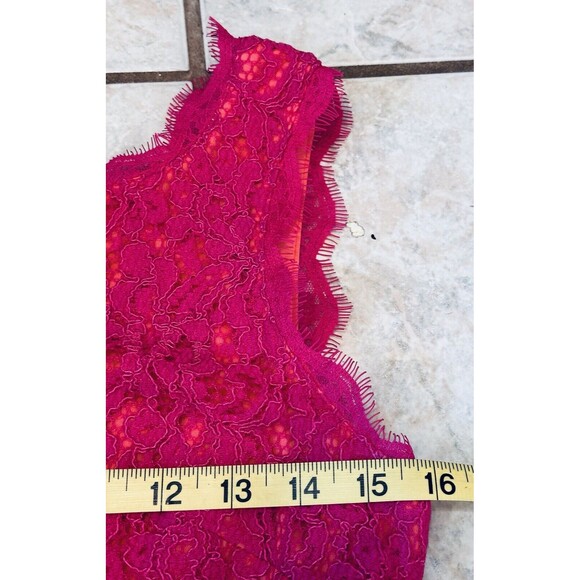 ADRIANNA PAPELL Women’s Size 8 Laced Sheath Evening Dress Boat Neck Ocassion - Picture 11 of 15